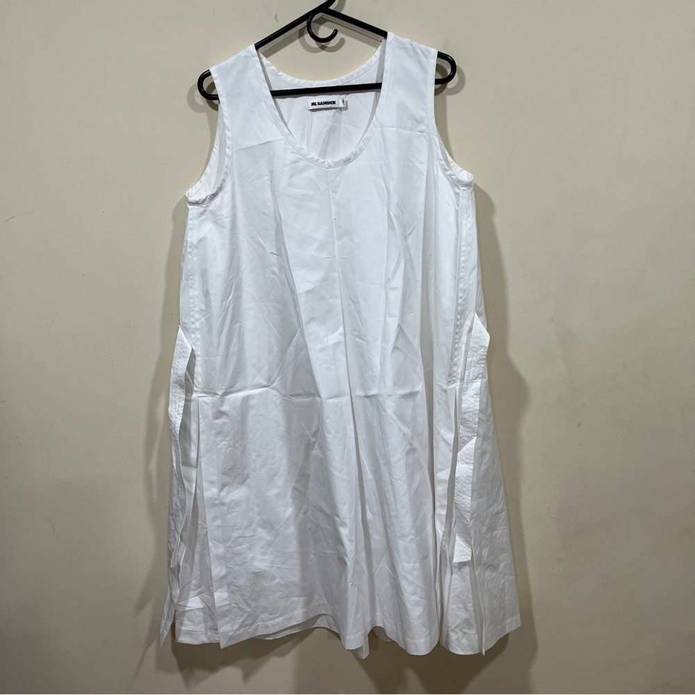 Nwot Jil Sanders Dress With Pockets White Size Ta… - image 2